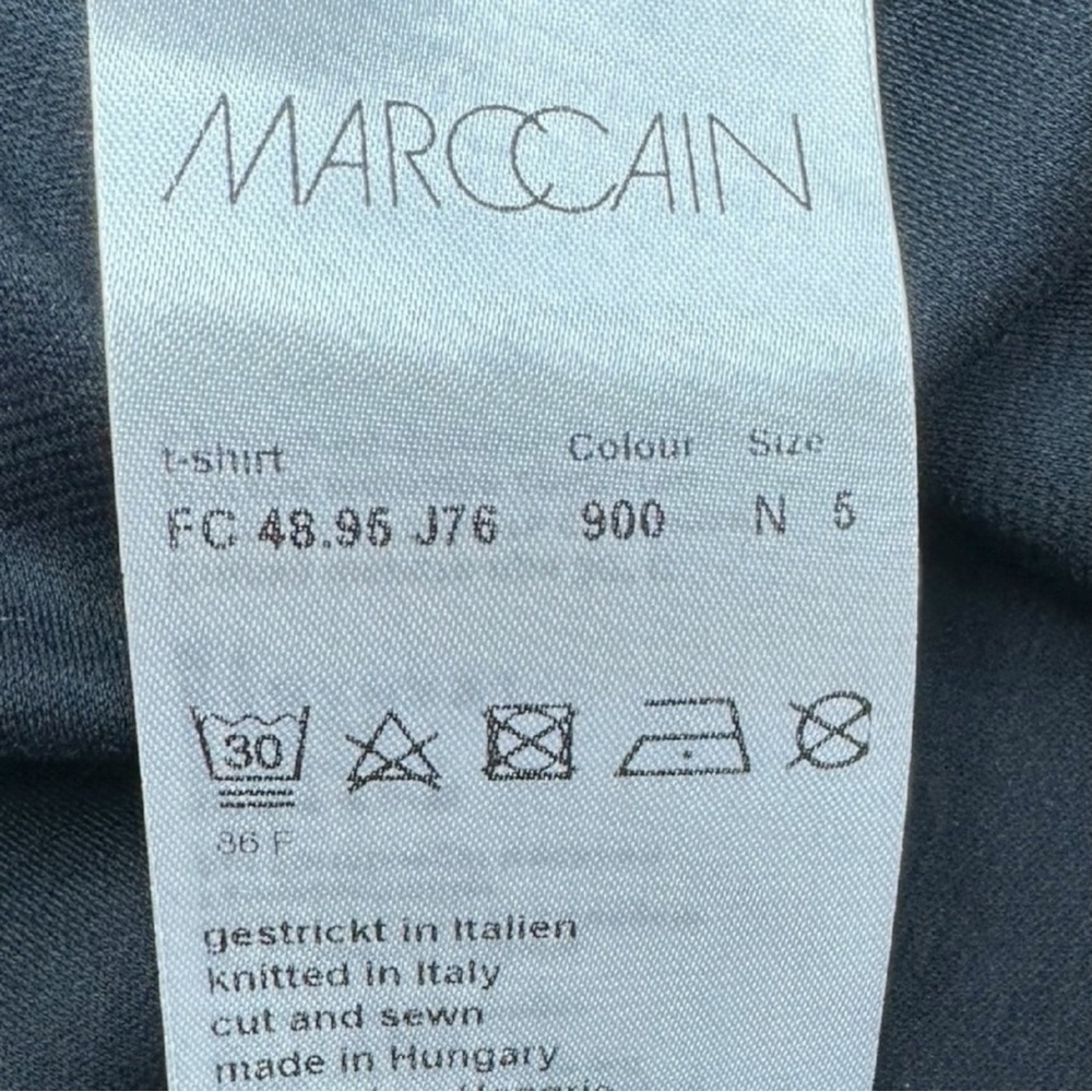 MARCCAIN Black Knit Studded Top Size M - Picture 6 of 8